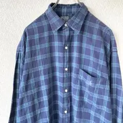古着 RalphLauren ポロ ラルフローレン チェックシャツ メンズ 長袖