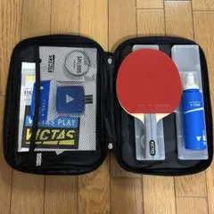VICTAS 卓球ラケットセット レッド