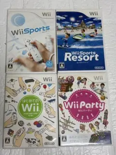 ② ⭐️24時間以内発送⭐️Wiiソフトまとめ売り　4本セット　スポーツ　パーティ
