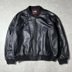 オールレザー 本革 MA-1 XL オーバーサイズ TRUE BREED