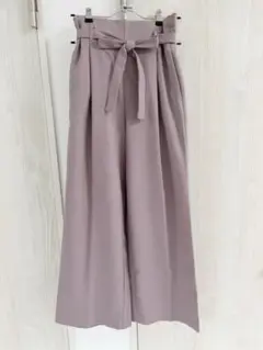GU ワイドパンツ　パープル