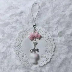 ビーズキーホルダー チャーミーキティ バレエコア