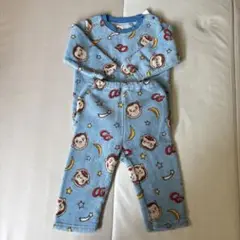 モコモコおさるのジョージパジャマ上下90cm