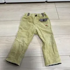 コーデュロイベージュパンツと黒パンツセット サイズ80