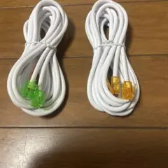 ホワイト LANケーブル 2本セット