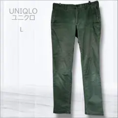 UNIQLO ユニクロ メンズメンパン ストレート L カーキ カジュアル