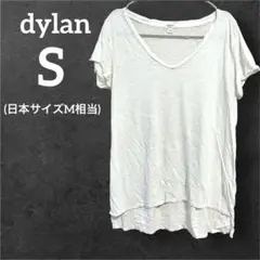 dylan 【S】Vネック Tシャツ 半袖 白 シンプル