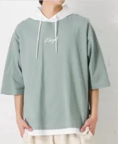 KANGOL カンゴール ビッグシルエット 5分袖Tシャツパーカー