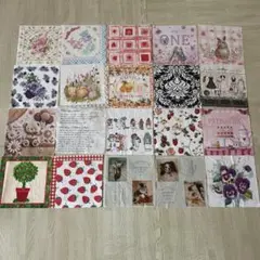 デコパージュペーパーナプキン4/1カット40枚セット④