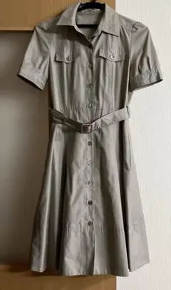ナチュラルビューティーベージュ シャツワンピース 36