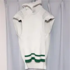 sacai ノースリーブタートルネックニット