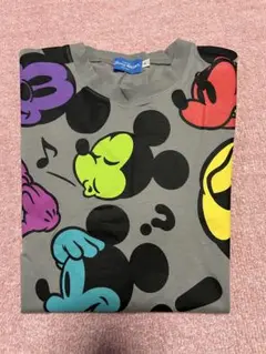 ミッキー 総柄 Tシャツ L