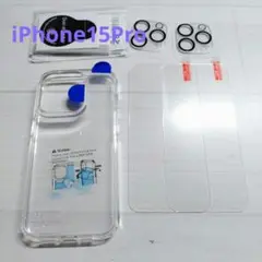 2+2+1セット iPhone 15 Pro 専用 クリアケース フィルム