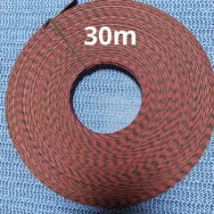 クラフトバンド 30m エンジと黒の古代模様12本取り幅1.5cm