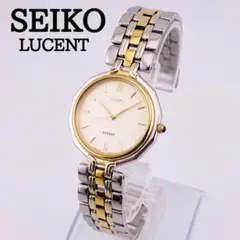 2041【希少品　美品　新品電池】 SEIKO LUCENT 腕時計　男女兼用