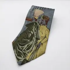 ATELIER シルクネクタイ 絵画風　デザイン　古着　下北沢　高円寺