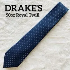 【美品】Drake's/ドレイクス 50オンス ネイビータイ SHIPS45th 美品】Drake's/ドレイクス 50オンス ネイビータイ SHIPS45th