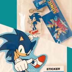 ソニック サンキューマート　ステッカーとアクリルキーホルダーの2点