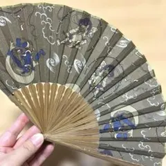 新品未使用　寿恵廣 扇子　風神雷神