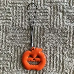ストラップ　ハロウィン　カボチャ　オレンジ