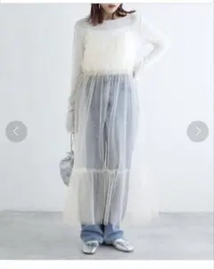 w closet チュールキャミワンピ
