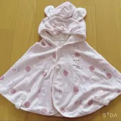 美品！クーラクール　うさぎフード付きポンチョ