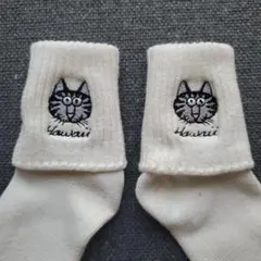 未使用 猫顔 ハワイ クリバンキャット クレイジーソックス