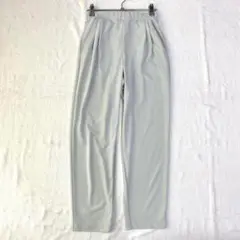 【ユニクロ】クレープジャージーテーパードパンツ タック有 ストレッチ 速乾 S