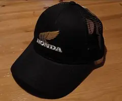 【新品・未使用・タグ付】HONDA ロゴ刺繍 スナップバックキャップ 黒 ホンダ