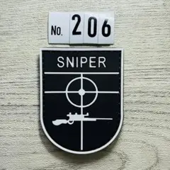PVCワッペン ベルクロ付☆ SNIPER スナイパー 206