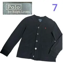 Ralph Lauren ポロバイラルフローレン　カーディガン 鹿の子 黒　7