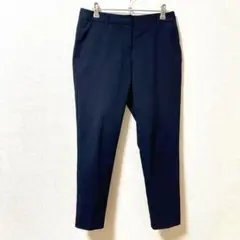 【プラステ】テーパードパンツ クロップドスティックパンツ 無地 オフィス M