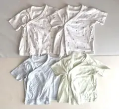 【中古品】UNIQLOベビー短肌着 50-60cm 4枚セット