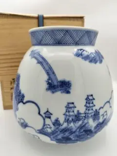 加藤藤城 青磁七宝透 杓立 茶道具 加藤藤城 青磁七宝透 皆具 (水指/杓立/建水/蓋置) 共箱 茶道具