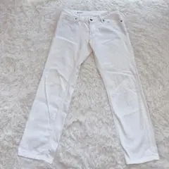 【無印良品】MUJI スキニー デニム ホワイトパンツ 23 シンプル 着回し