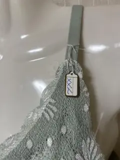 [新品]ミントグリーン 花柄レース ブラトップ
