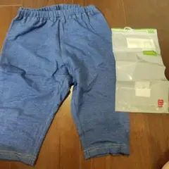 UNIQLO ハーフパンツ 100cm ブルー　７分丈