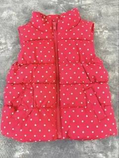 baby GAP ドット柄 ダウンベスト 90cm ベビーギャップ