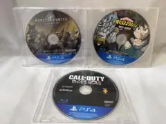 ［ PS4 ］ ３枚まとめ売り モンハン 、COD BO 、 ヒーローアカデミア