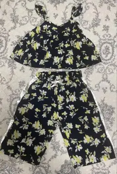 花柄　セットアップ　100