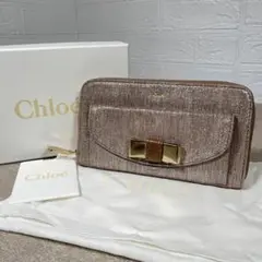 未使用 Chloe クロエ 長財布 リボン 箱付き ロングウォレット