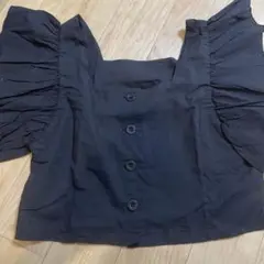 グレイル フリルスリーブフロントボタンブラウス M