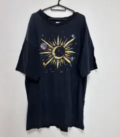 《used》月と太陽プリントワンピース