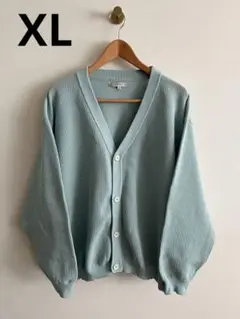 メッシュカーディガン　ミントグリーン　メンズレディース　LL XL 2L
