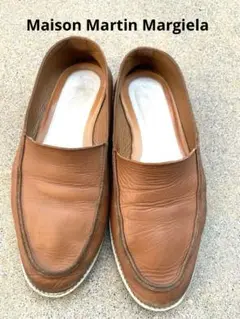 Maison Martin Margielaマルジェラ　レザースリッポンキャメル