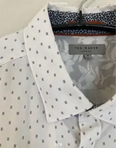 TED BAKER テッドベイカー　白プリントシャツ　サイズ5 XL