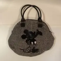 更にお値下げ‼︎ ムータ×ハリスツイード×ミッキー スパンコールバッグ