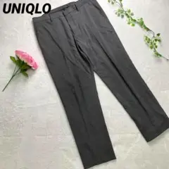 美品　UNIQLOユニクロ スラックス メンズ グレー 2XL パンツ