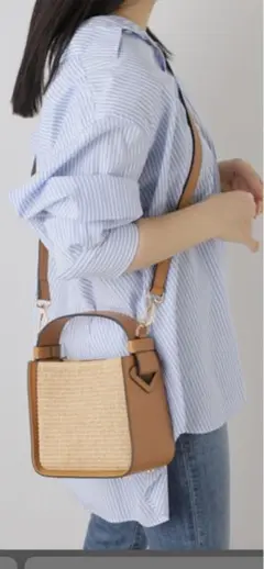 ★お値下げ　CONTIGO Giulia Rafia BAG ベージュ