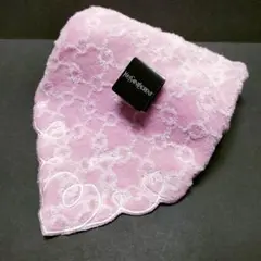 未使用品　Yves Saint Laurent ピンクタオルハンカチ　匿名配送